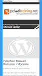 Mobile Screenshot of jadwaltraining.net